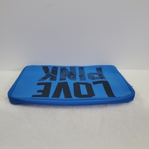 Love Pink Victoria's Secret VS Lace Laptop Blue Black Case Pouch - Picture 6 of 10